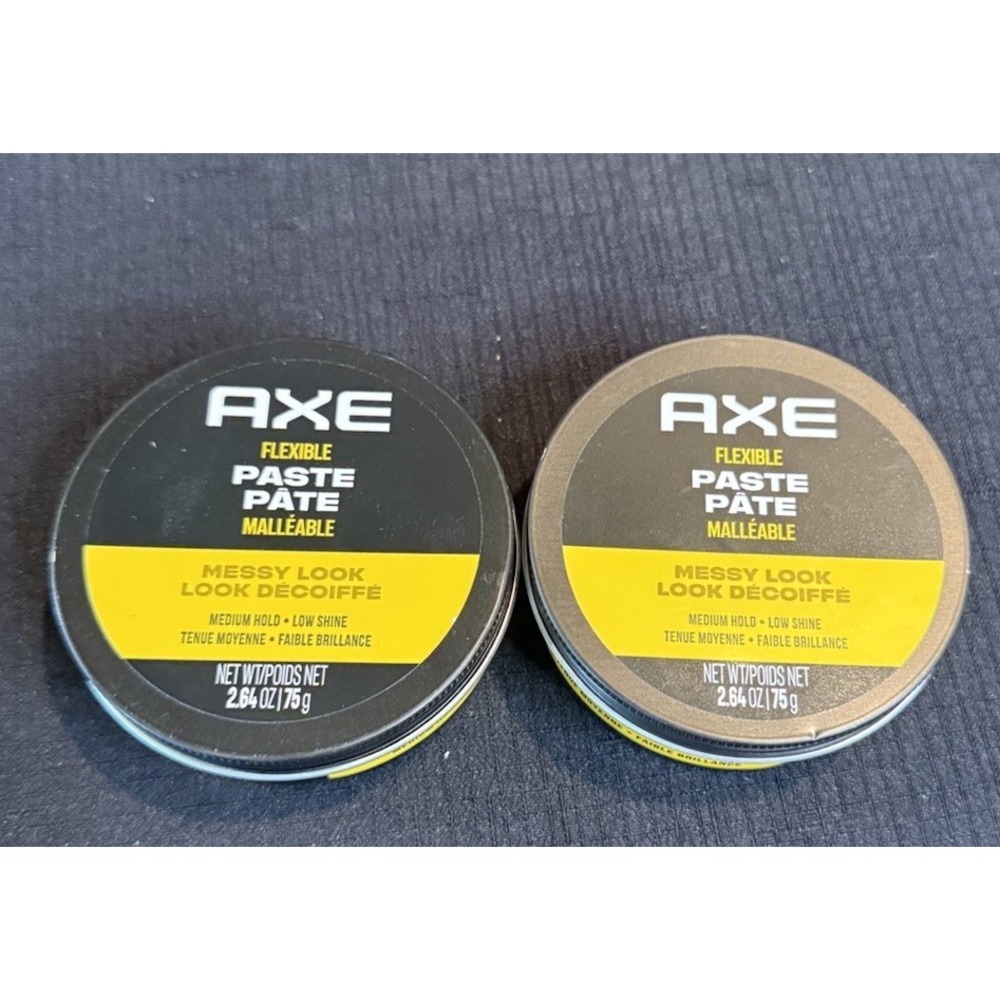 Axe Styling Flexible Paste Messy Look Med Hold Low Shine Lot of 2 Discontinued